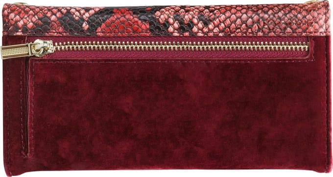 iPhone 12 Pro Max Clutch Case hoesje - Mobilize - Slangenprint Rood - Kunstleer