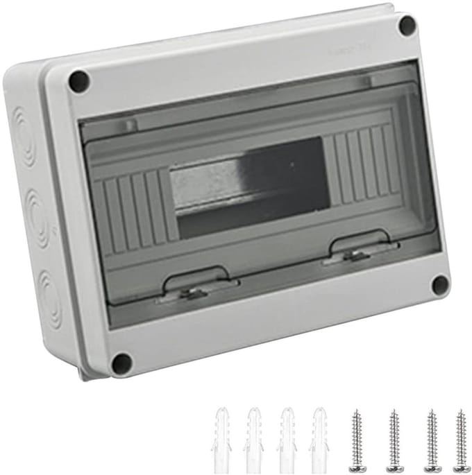 Zekeringkast opbouw - Verdeel kast - Buiten Elektra - IP65 Waterdicht - 12 Modules - Grijs