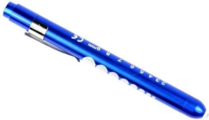 SPECIAL LED ooglamp penlight Blauwkleurig, inclusief batterijen