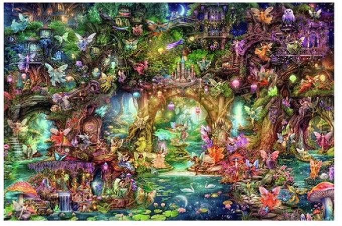 Ravensburger puzzel De verborgen wereld van de elfjes - Legpuzzel - 4000 stukjes