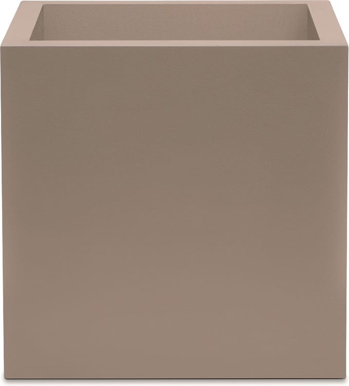 Elezza Cube Matte Plantenbak L50 x B50 x H50 cm - Taupe