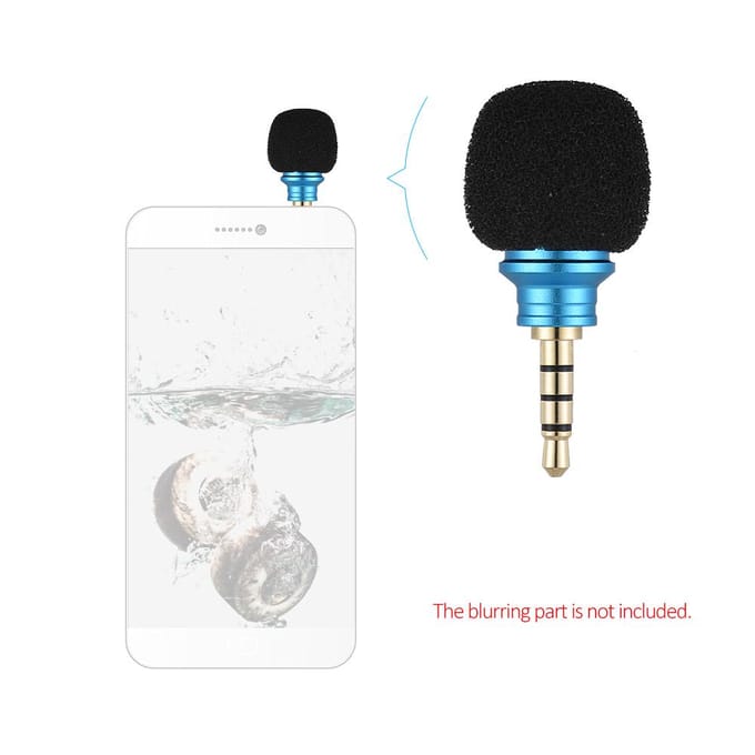EY-610A Mobiele Telefoon Smartphone Draagbare Mini Omni-Directionele Microfoon Microfoon voor Recorder voor iPhone 5 6 Samsung Huawei zilver