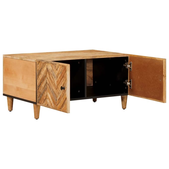 vidaXL - Salontafel - Bruin - 80 - x - 50 - x - 40 - cm - Massief - Mango - Hout