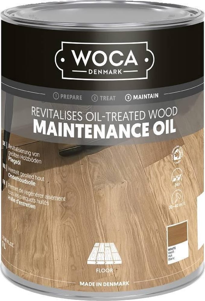 WOCA Onderhoudsolie WIT 1L