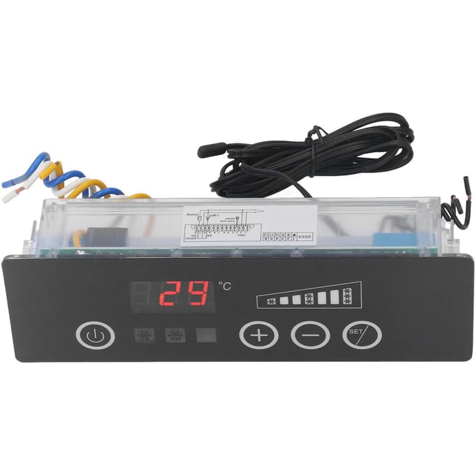 Contrôleur de Température Numérique Thermostat Multifonction Haute Précision pour Réfrigérateur Serre gray