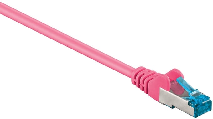 S/FTP CAT6a 10 Gigabit netwerkkabel / roze - LSZH - 1,5 meter