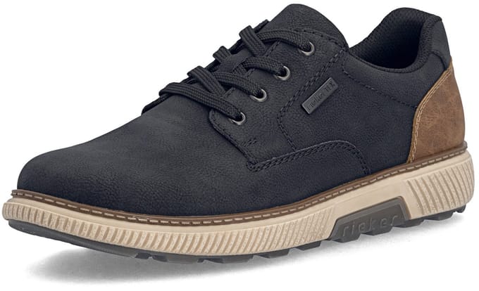 Rieker Heren Sneaker Low RiekerTEX Extrawijd H B3317-00 zwart Blue