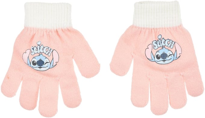 Disney Stitch Handschoenen Kinderen – Lichtroze met Stitch – 3-6 Jaar
