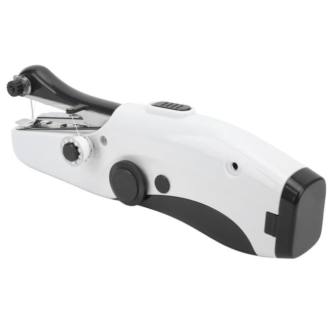 Handnaaimachine Draagbaar Mini Klein Thuis Elektrisch Dubbele Naald DIY Handnaaimachine zwart
