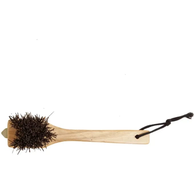 Grooming Deluxe - Hoefkrabber - Gelakt Rubberhout - Anatomische Vorm - Duurzaam