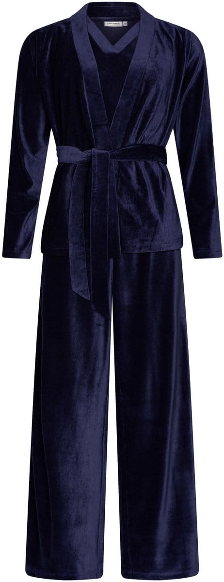 Pastunette Premium - Huispak - Midnight - 3-Delig - Velours - Donkerblauw - Maat 44