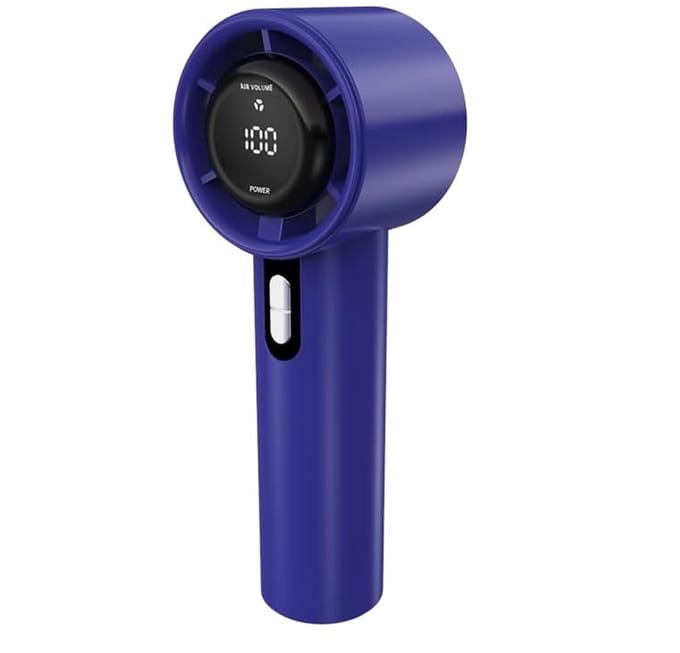 Nieuwe modellen voor 2025 - Handventilator - mini ventilator - handventilator oplaadbaar - Handventilator oplaadbaar in Mini - & Handventilatoren Digitaal Display - blauw