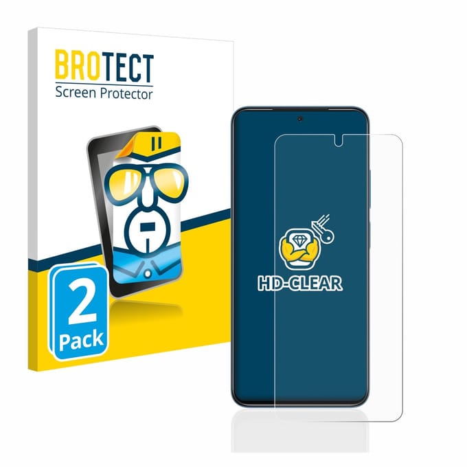 BROTECT - Screenprotector voor Xiaomi Redmi Note 11S - Folie Beschermfolie transparant 2 Stuks