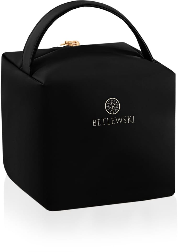 Vierkante cosmetische tas zwart MELLOW