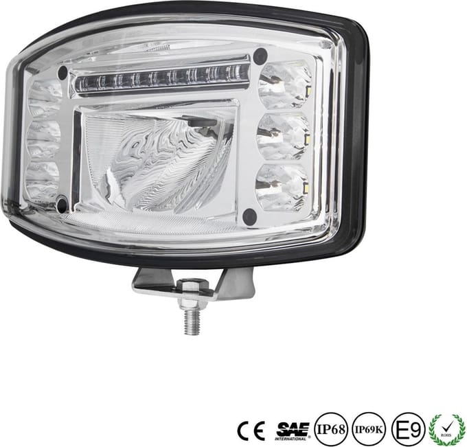 Led verstraler 60watt + DRL ECE-R112 gekeurd