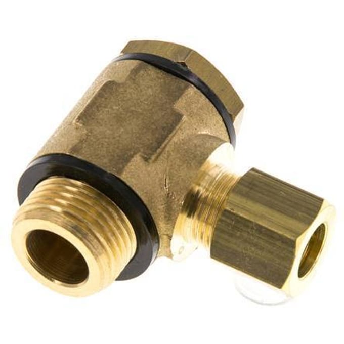 8mm & G3/8'' Messing Swivel Joint Knelfitting Buitendraad 135bar Polyamide DIN EN 1254-2