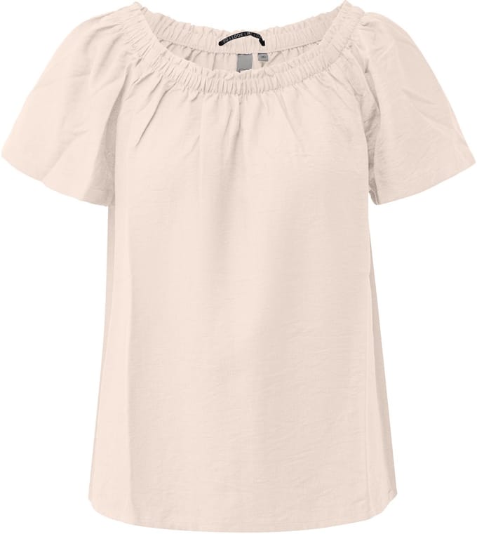QS - female - Blouse van viscose-mix met carmenhals