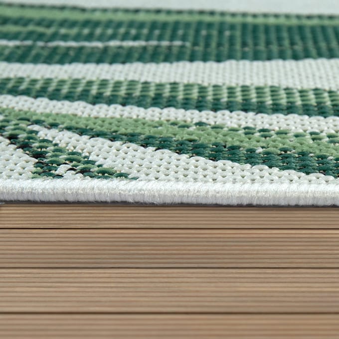 Binnen- en buitenkleed Ostenza groen 120 cm rond
