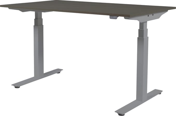 Zit Sta Bureau - Plus Elek 140x80 logan eik -alu frame