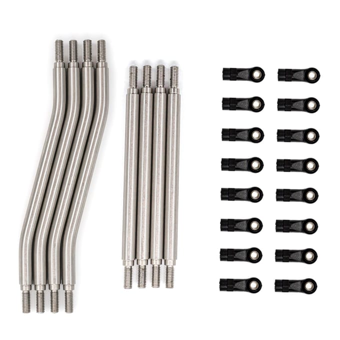 Rvs Link Rod Plastic End 5MM Vervanging voor AXIALE SCX10II 90046 90047 Auto type 1