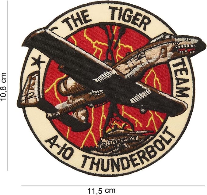 Embleem stof The tiger team A10 Thunder
