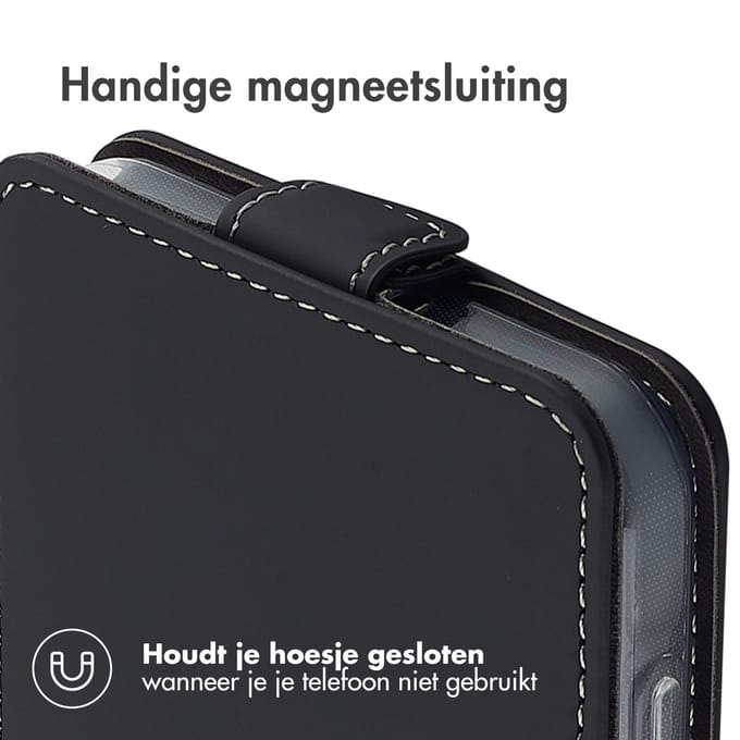 Accezz Hoesje - Geschikt voor Samsung Galaxy A16 (4G) / A16 (5G) - Flipcase - Zwart