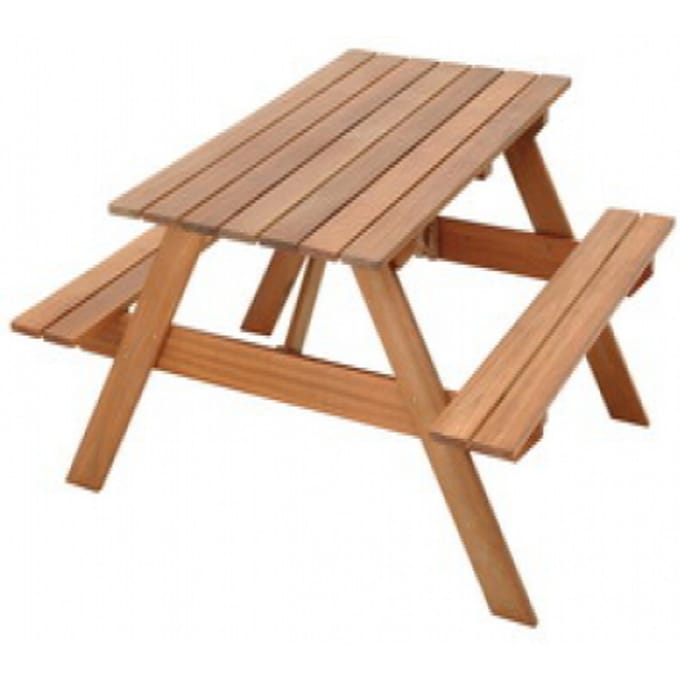 Picknicktafel hardhout bangkirai 75x155x160cm