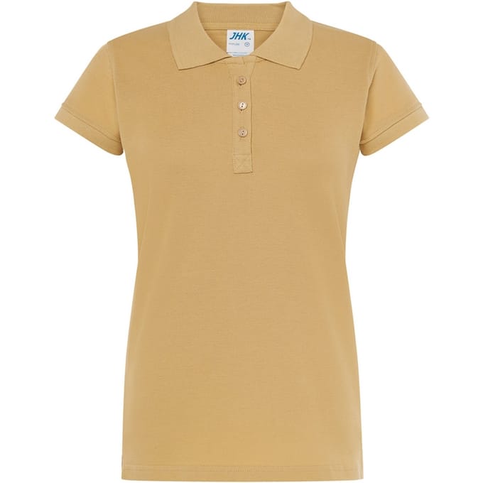 JHK Dames/Dames Regular Poloshirt (Zand)