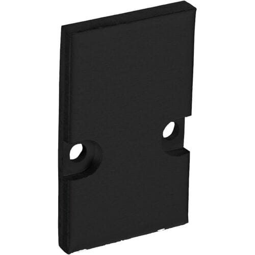 Barthelme 62399110_9005 Eindkappen-set Aluminium (l x b x h) 3 x 18.4 x 30 mm 2 stuk(s)