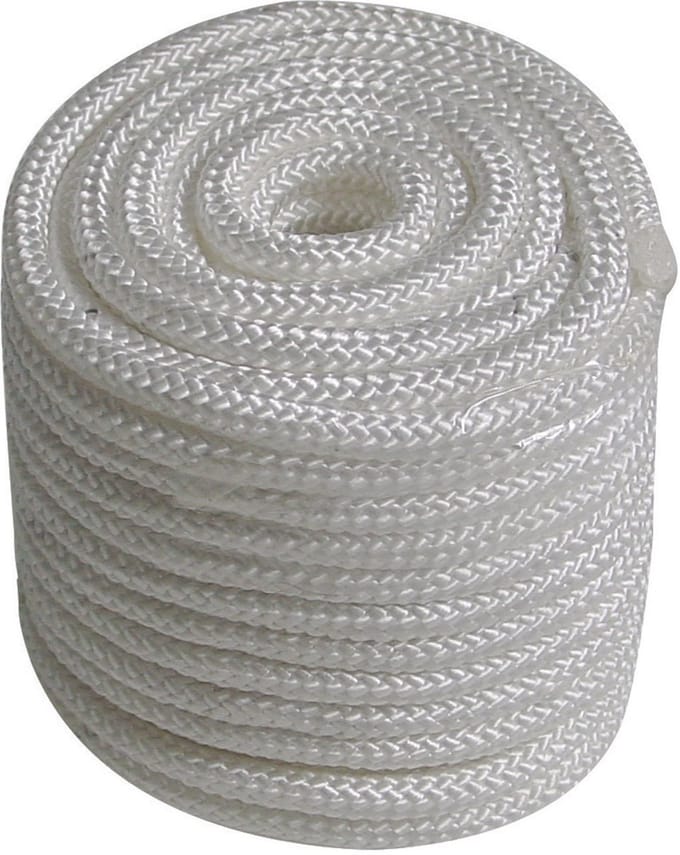 PP Touw 6 mm x 20 Meter – 12-Strengs Gevlochten – Wit – TOOLTECH