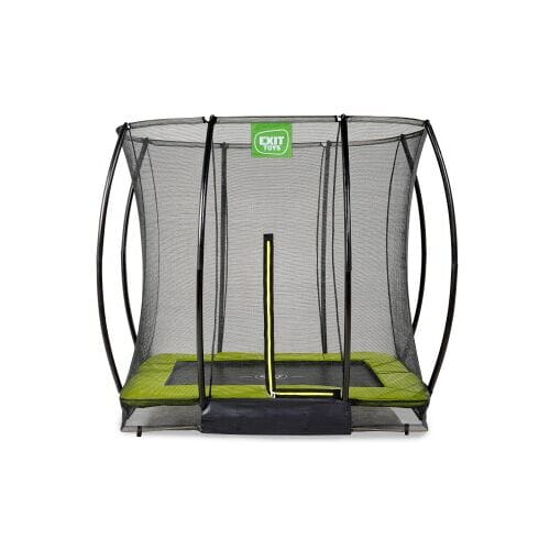 EXIT Silhouette Trampoline 153x214cm - met Veiligheidsnet - Inground - Rechthoekig - Voor Kinderen - Groen