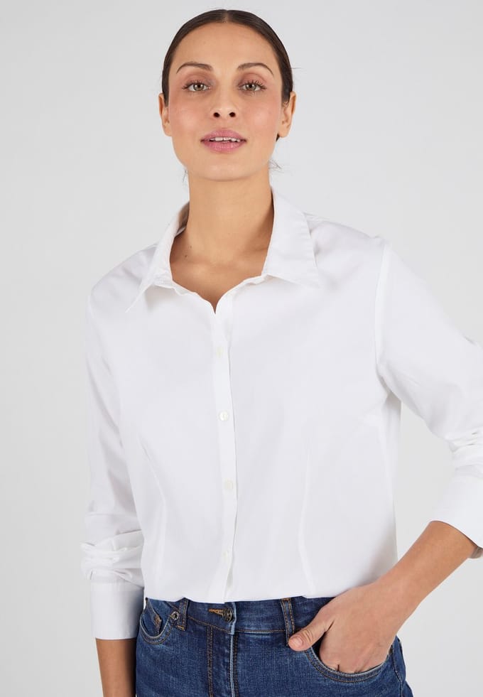 Damart - Basic blouse - Dames - Wit - 38