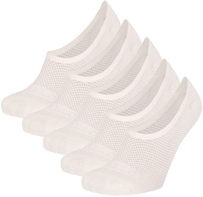 Apollo - Sportsokken Dames Kort Microvezel 5-pack - Wit - One Size