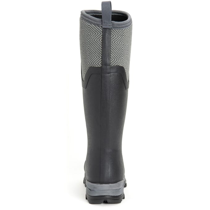 Muck Boot Arctic Ice Tall AGAT | Zwart/Grijs Geometrisch - Regenlaarzen - Maat 41 -
