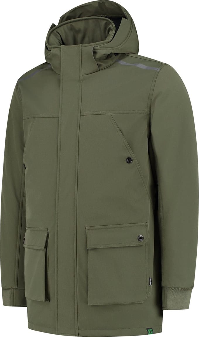Tricorp Winter Softshell Parka Rewear 402713 - Legergroen - L