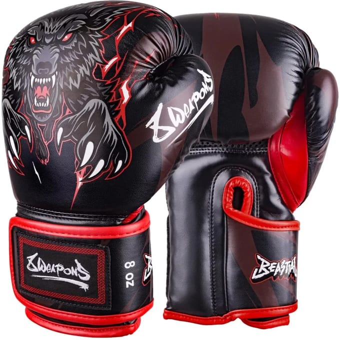 Thaiboxhandschoenen Beestachtige Wolf Kind 8 Weapons
