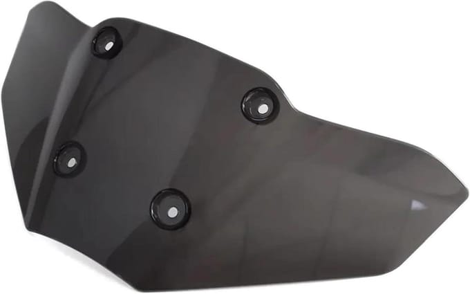 Motorfiets Windscherm - Windscherm Vizier - Comfortabel Rijden - Verstelbare Hoek - 100 cm - Zwart