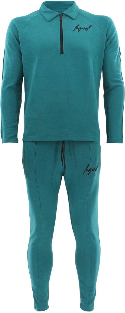 Suit LA Luxe Lounge petrol heren/dames katoen M