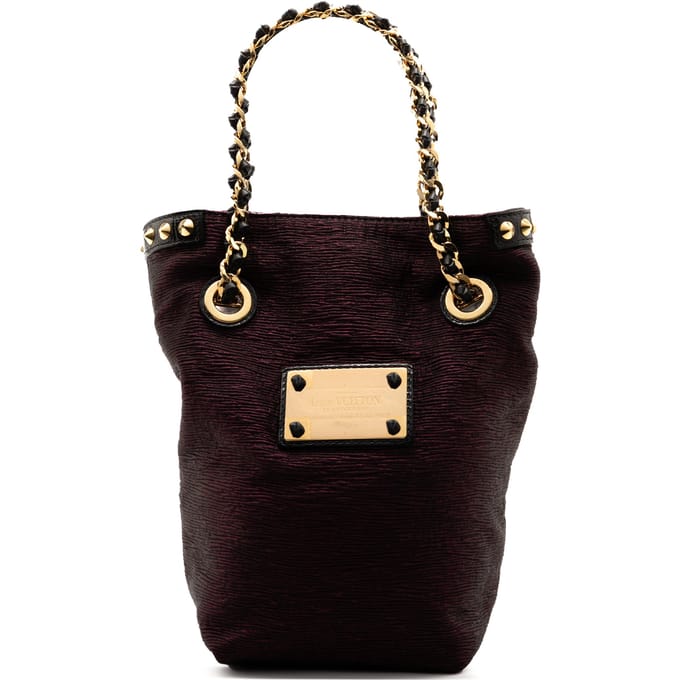 Gepreowned Beperkte Editie Metallic Jacquard Double Jeu Neo Alma Tote