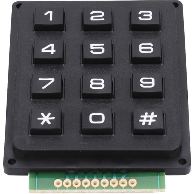 Toetsenbordmodules met 12 toetsen 3x4 drukknopen extern toetsenbord voor MCU