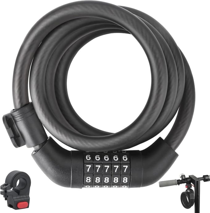 Veilig E-scooter Slot - Zwart