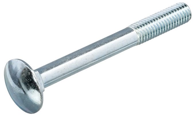Slotbout - M6 x 110 mm - DIN603/555 - Verzinkt (100 stuks)