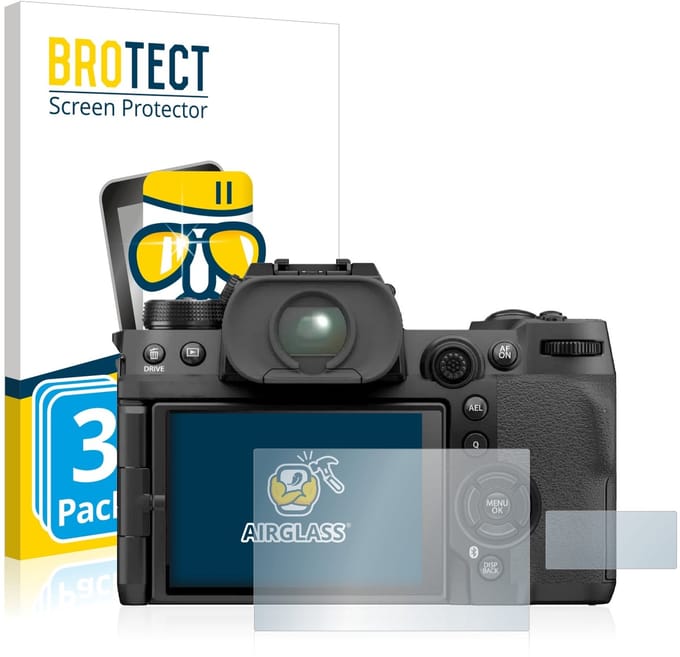 Screenprotector 3 Stuks voor Fujifilm X-H2S Beschermglas transparant