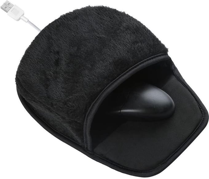 Verwarmde muis - Muismat - Computermuis - Computeraccessoires - Handverwarming - Elektrisch - Bureau accessoires