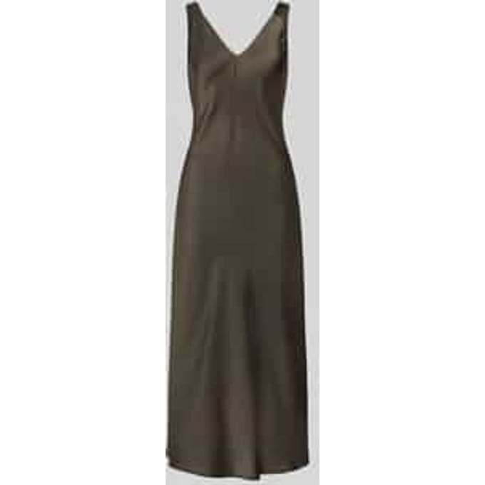 Regular fit midi-jurk met v-hals model 'Qova'