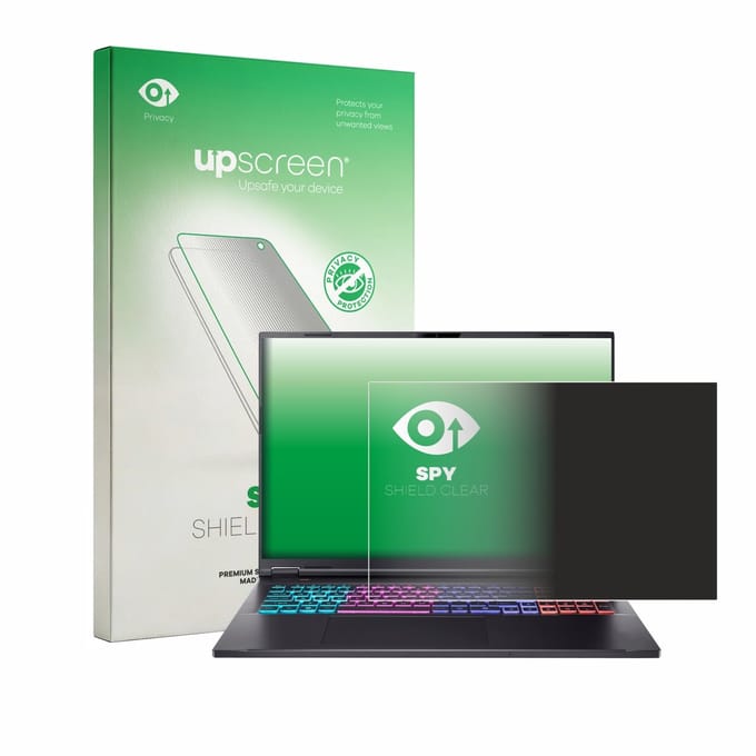 upscreen - privacy screenprotector voor Acer Nitro 18 AI AN18-61 - Folie Beschermfolie Blauwlichtfilter