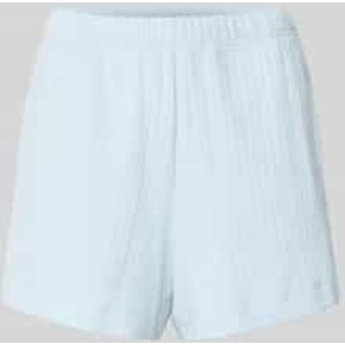 MARC O’POLO lounge shorts blauw geribde katoen (large)