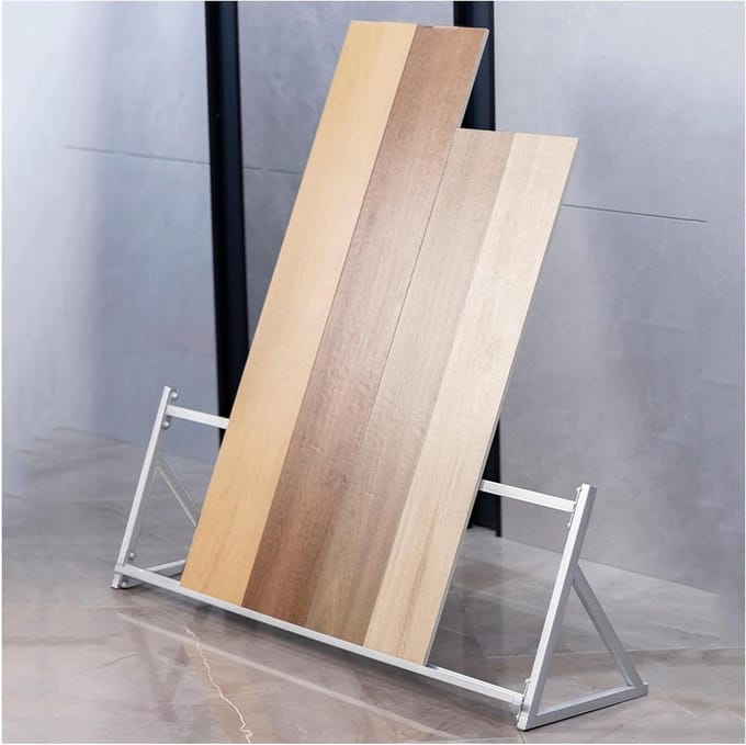 Display Rek - Monster Houder - Monsters Presenteren - Stabiel Driehoek Ontwerp - 100 x 30 x 40 cm - Zwart
