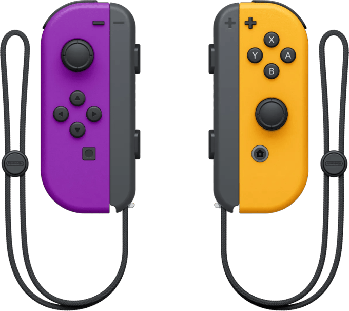 Nintendo Joy-Con Pair Neon Purple/ Neon Orange - Wireless Controller - Nintendo Switch