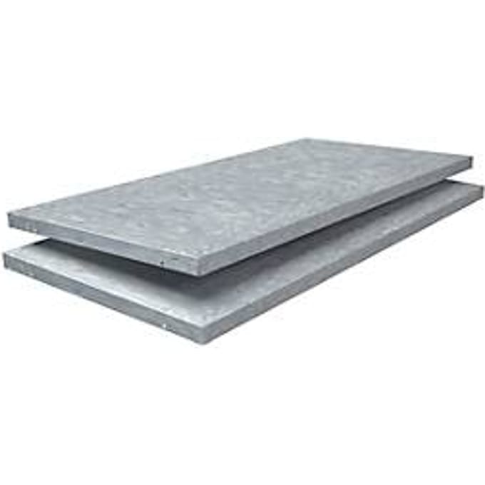 Legbord, voor legbordstelling, 1200 x 400 mm, gegalvaniseerd, 2 stuks